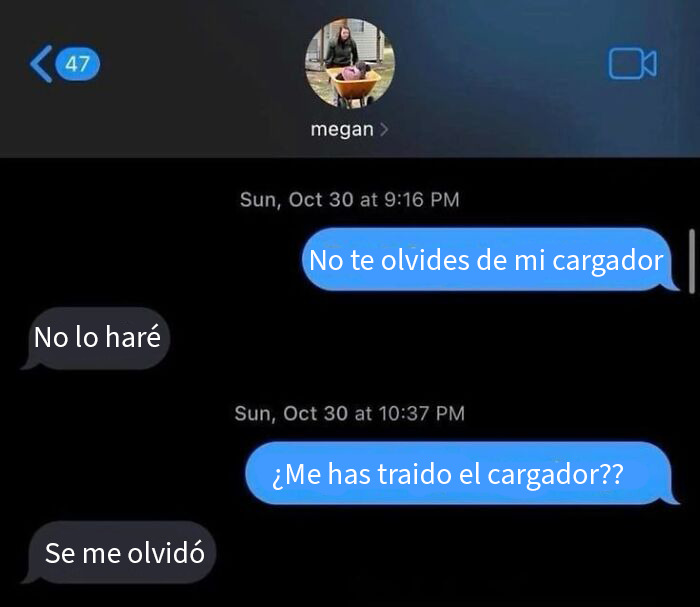 Captura de pantalla de mensajes divertidos que tomaron un giro inesperado en conversación de texto graciosa.