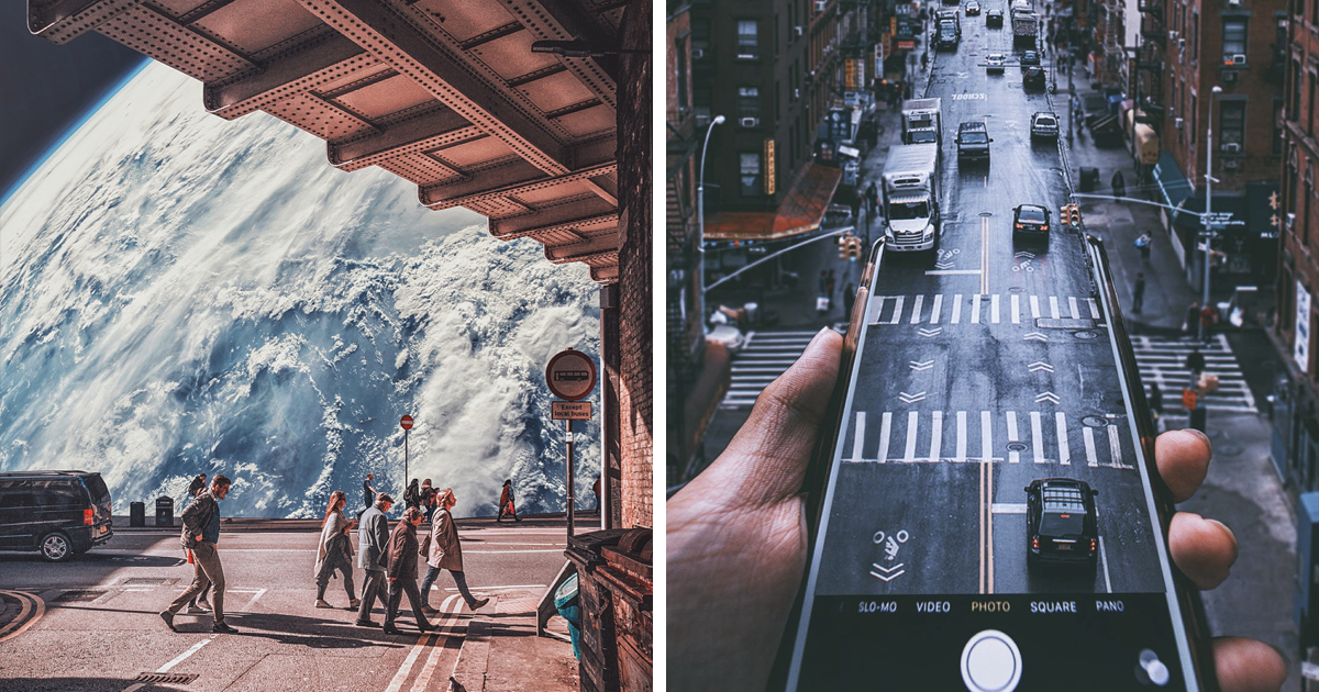 Combino fotos en Photoshop para hacer escenas surrealistas, aquí hay 35 de ellas