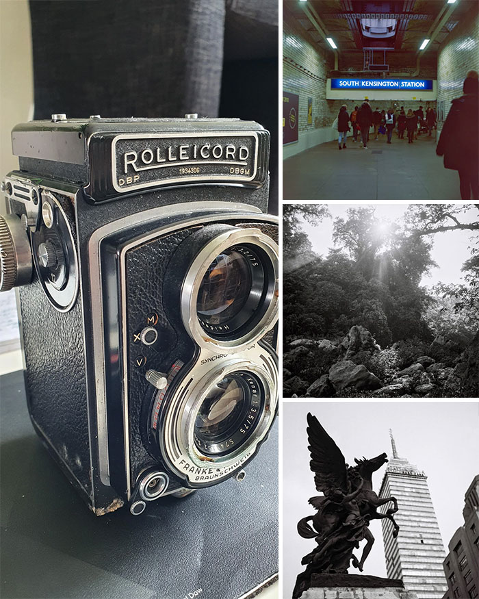 La cámara de cine Rolleicord 6x6 de los años 60 sigue funcionando y algunos ejemplos de las imágenes que hace