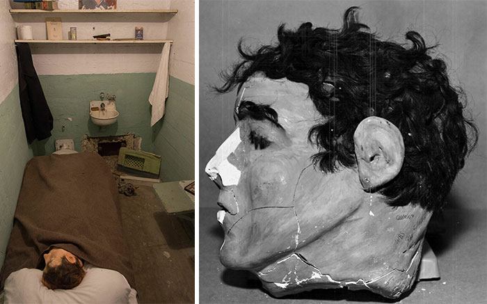 Las cabezas de papel maché hechas por Frank Morris, John Anglin y Clarence Anglin cuando escaparon de la prisión de Alcatraz