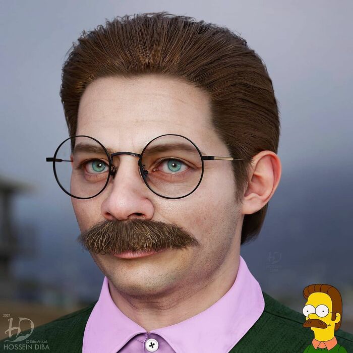 Ned Flanders de Los Simpsons