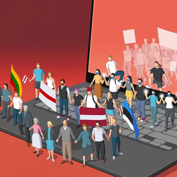 Manifestantes modernos