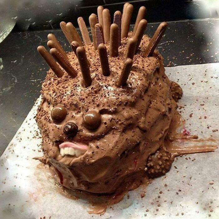 Tarta de erizo borroso