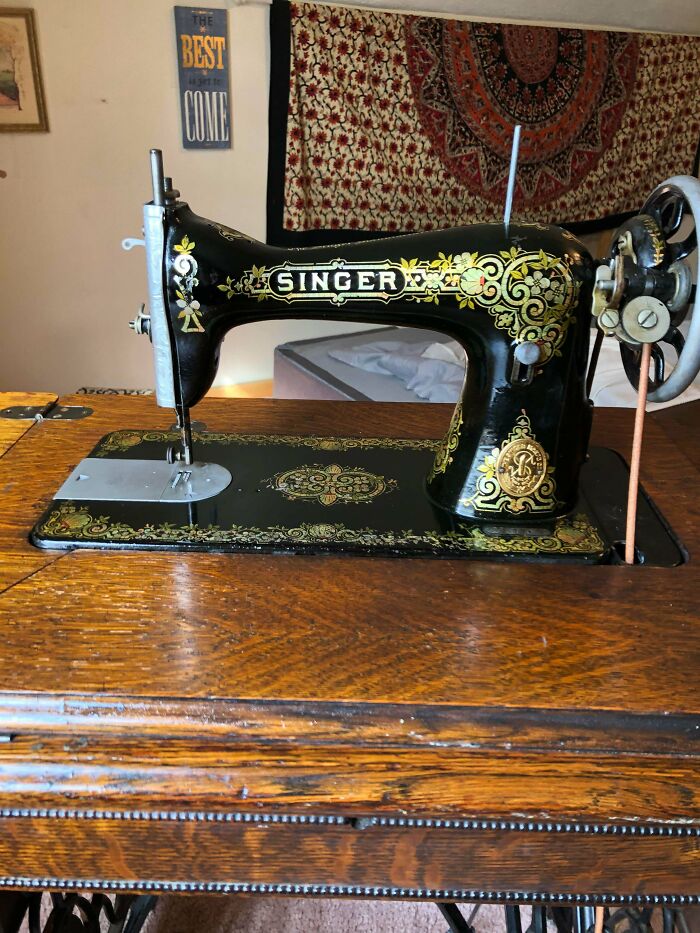 ¡Cómprala para varias vidas! 1916 Singer 66, mi principal máquina de coser