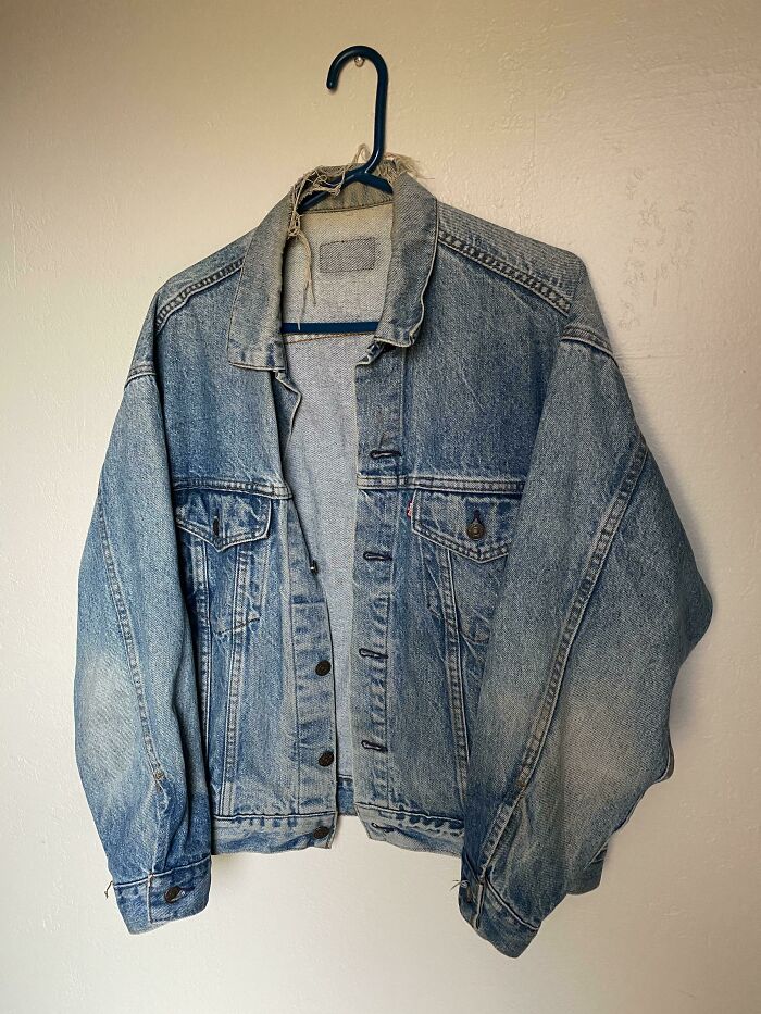 La chaqueta Levis de mi padre, de 1980. La llevo desde hace un año