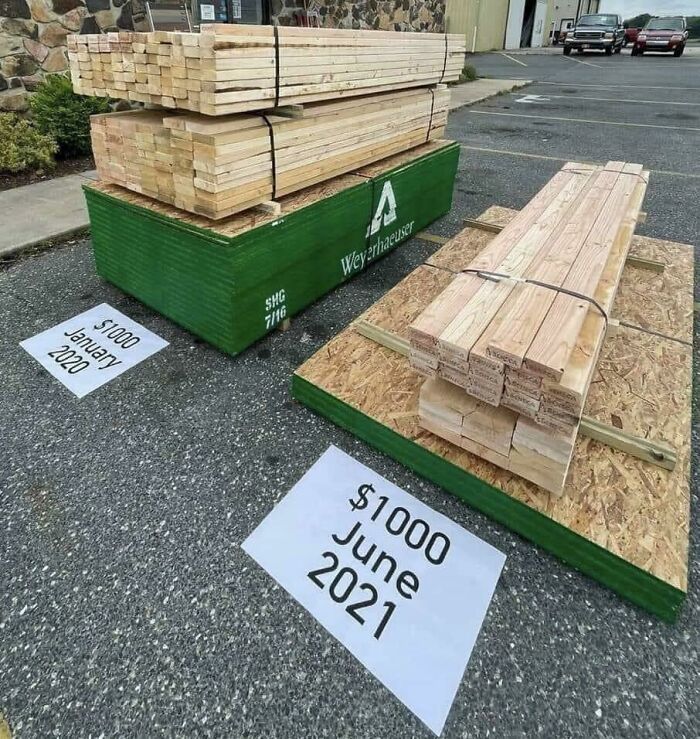 ¿Realmente es esta la diferencia en el precio de la madera entre enero de 2020 y junio de 2021?