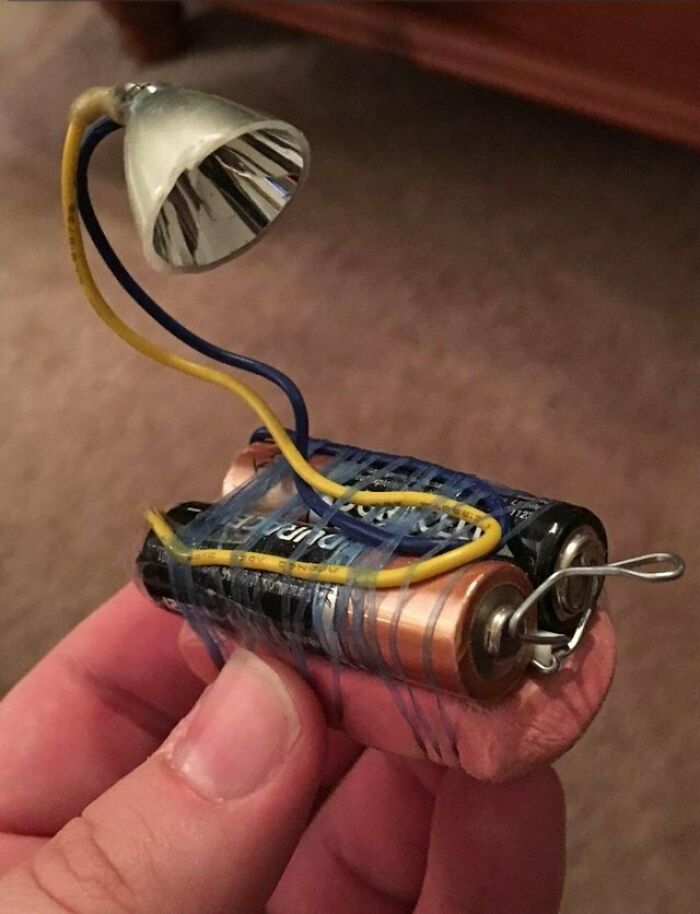 Linterna hecha por un preso