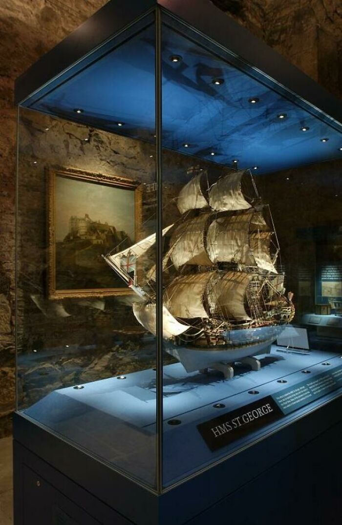 Maqueta del HMS. San Jorge realizada por prisioneros de la Guerra de los Siete Años