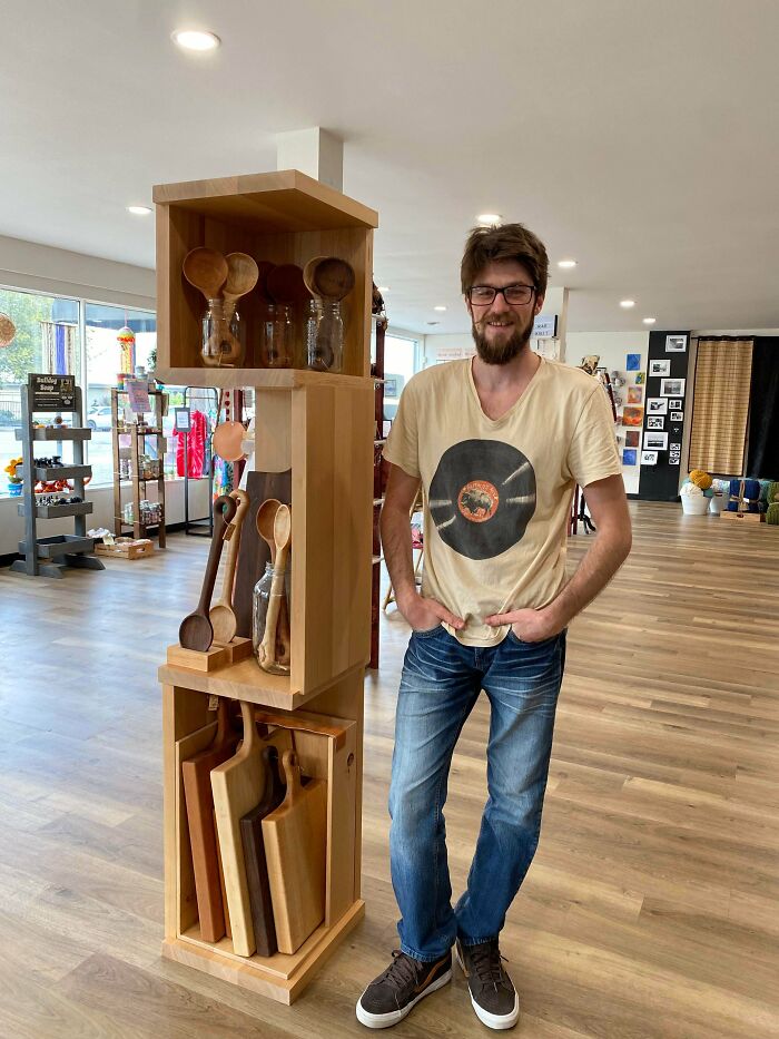 ¡Mi primera exhibición en una tienda local!