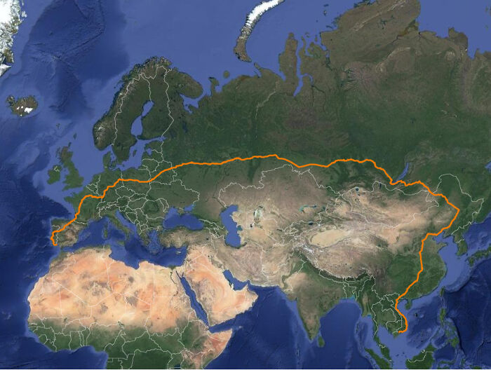 El viaje en tren más largo posible