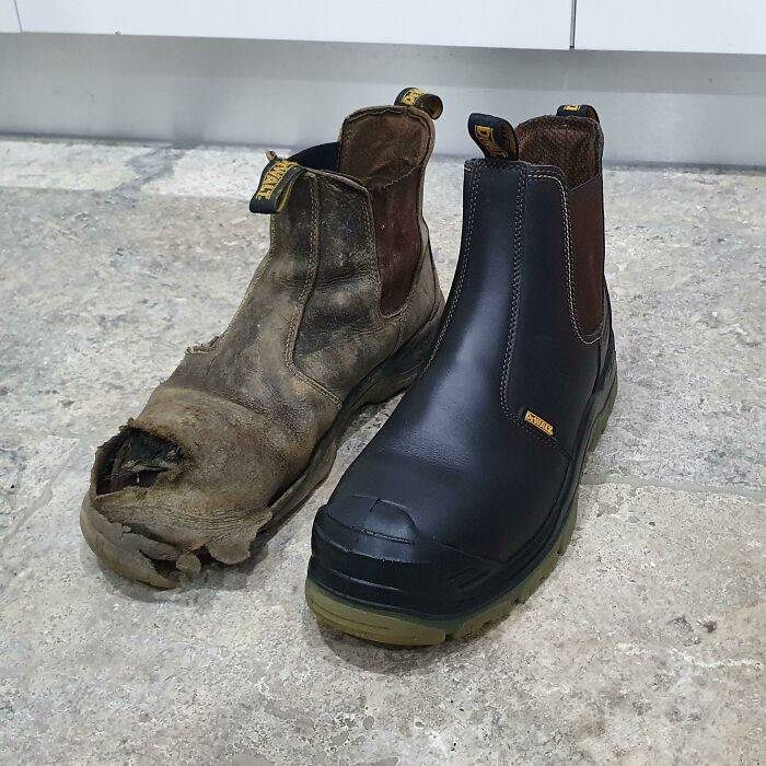 Ya es hora de que me compre unas botas de trabajo nuevas