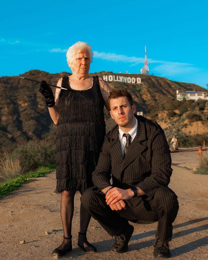 95-Year-Old Grandma And Her Grandson Prove Fun Doesn't Have An Age Limit With Hilarious Costumes (22 New Pics)