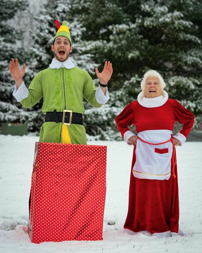95-Year-Old Grandma And Her Grandson Prove Fun Doesn't Have An Age Limit With Hilarious Costumes (22 New Pics)