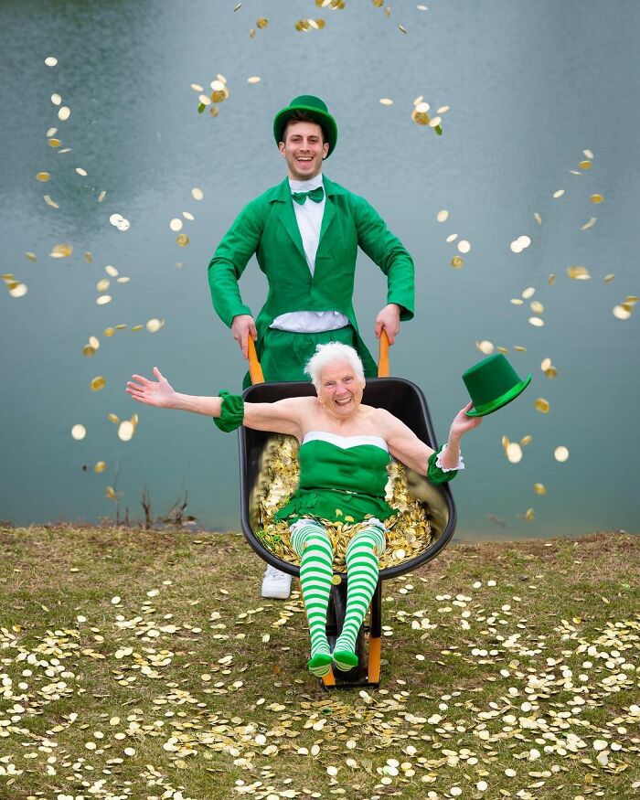 95-Year-Old Grandma And Her Grandson Prove Fun Doesn't Have An Age Limit With Hilarious Costumes (22 New Pics)