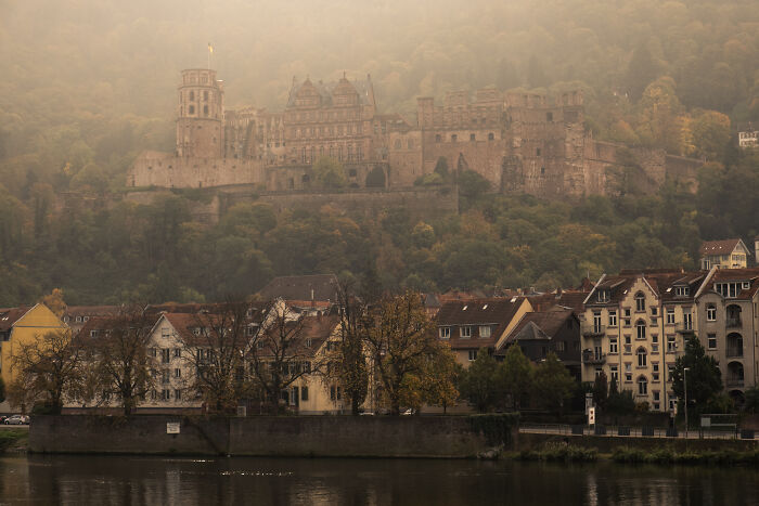 Schloss Heidelberg con vistas al centro histórico de la ciudad (donde fui a tomar un café minutos después de tomar esta foto)
