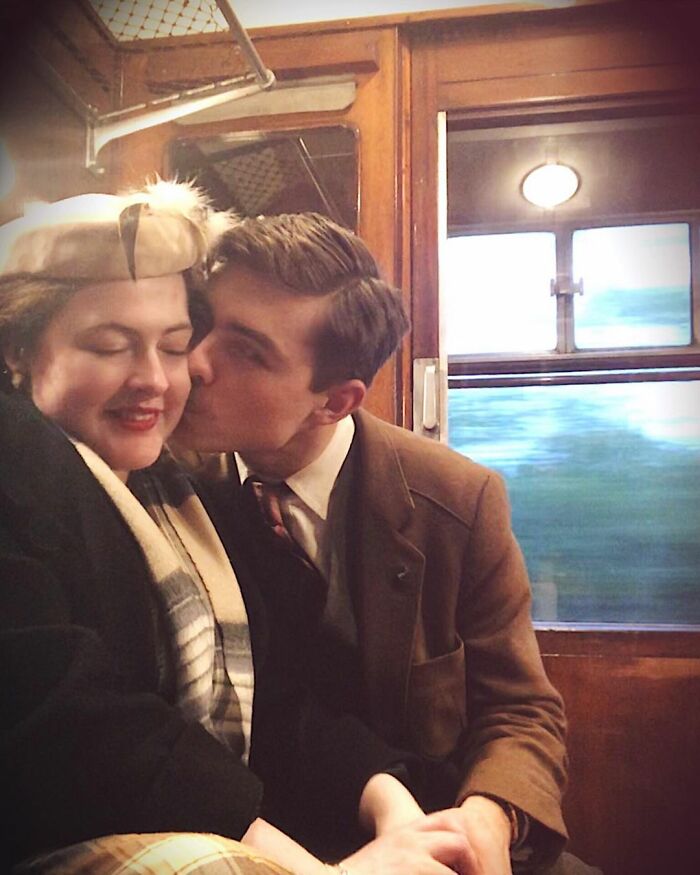 Engaged Young Couple Lives Like It's The 1930s With Vintage Clothes, Home, Tools, And A Car (30 Pics)