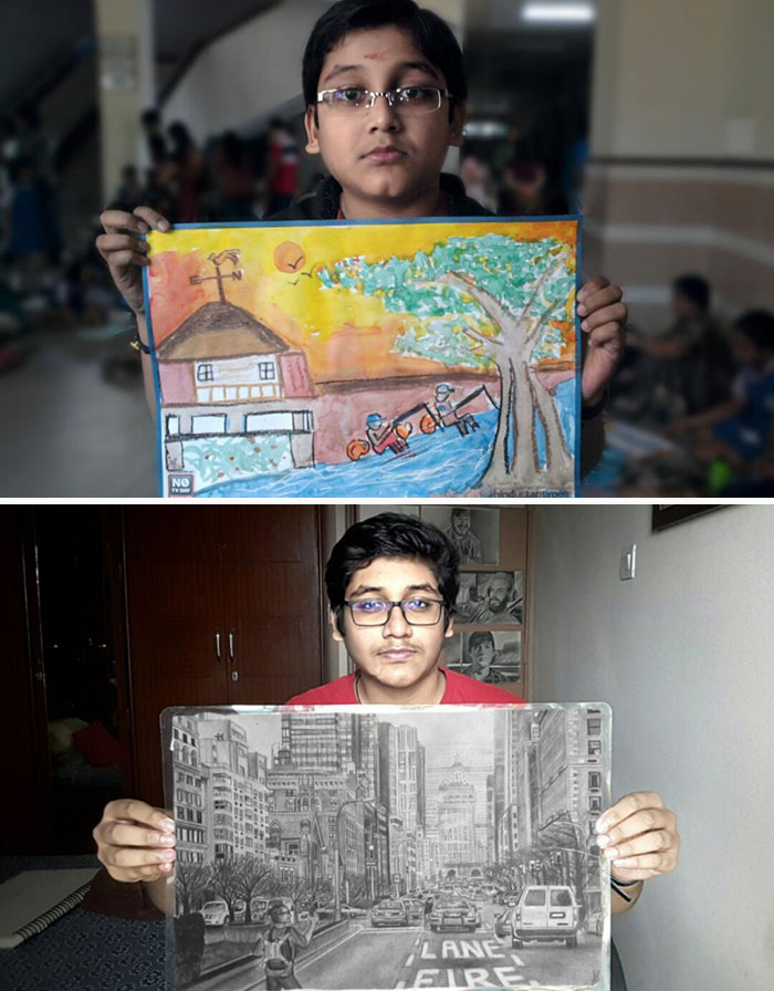 Mi arte y yo, con 6 años de diferencia