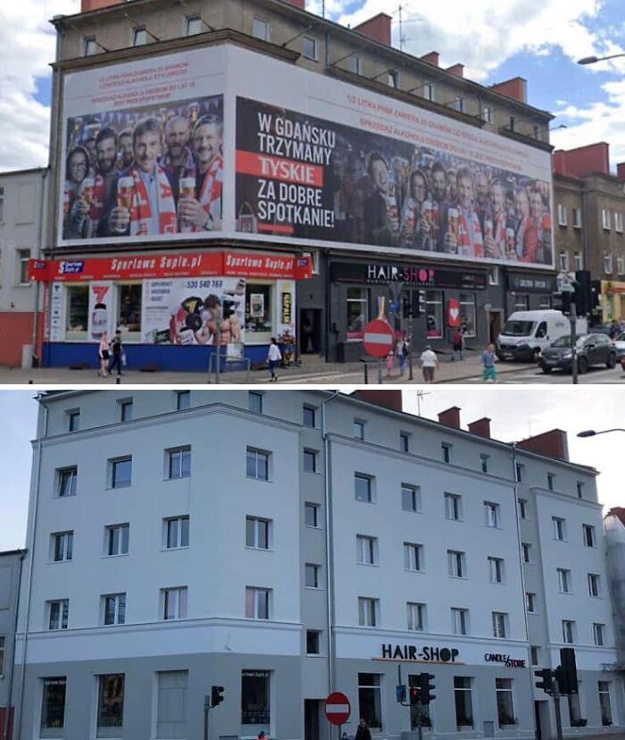 En Polonia se están librando poco a poco del exceso de carteles publicitarios