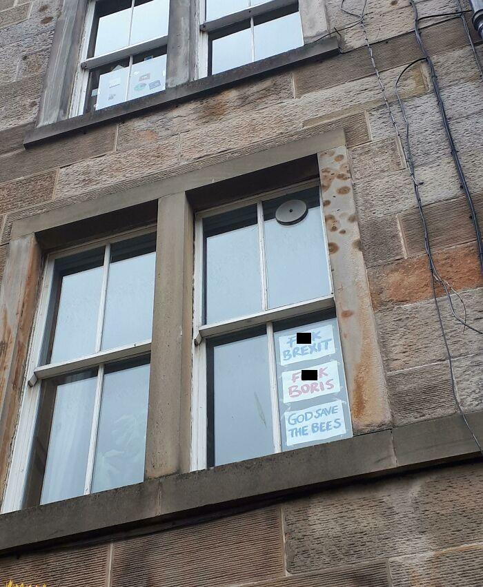 "A la m*erda el brexit, a la m*erda Boris, Dios salve a las abejas" Escocia