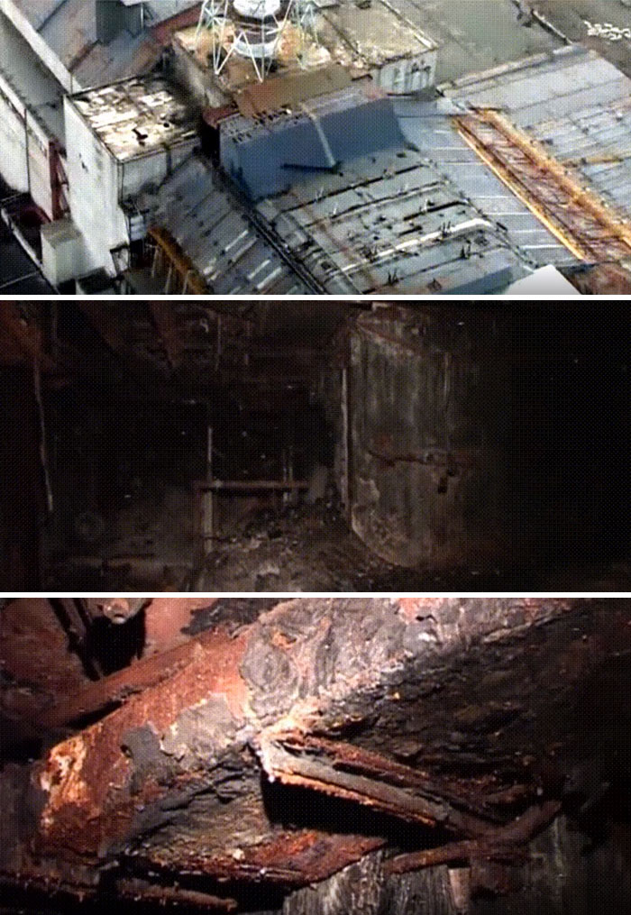 Dentro del reactor nº 4 de Chernóbil