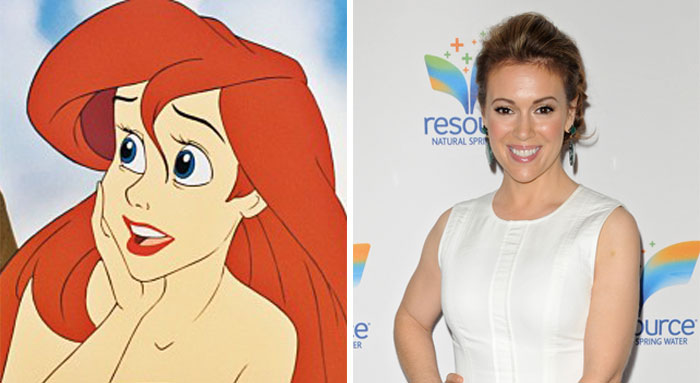 Ariel en La Sirenita se basó en Alyssa Milano