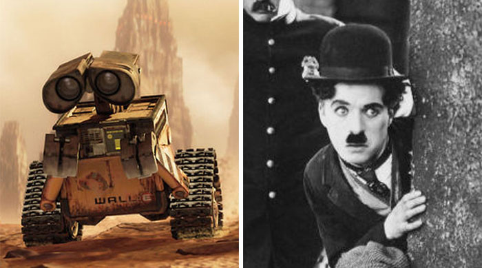 Wall-E en la película homónima se basó en Charlie Chaplin