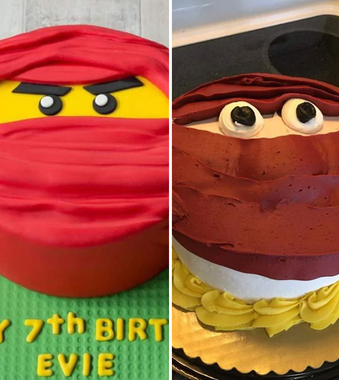 Pedí el pastel de la izquierda, recibí el de la derecha