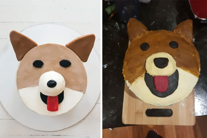 Tarta Corgi para el cumpleaños de mi novio
