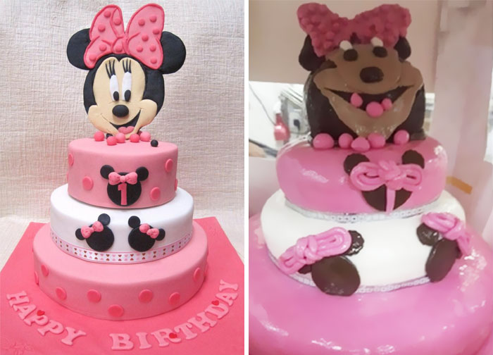 Pedí una tarta de cumpleaños para mi sobrina