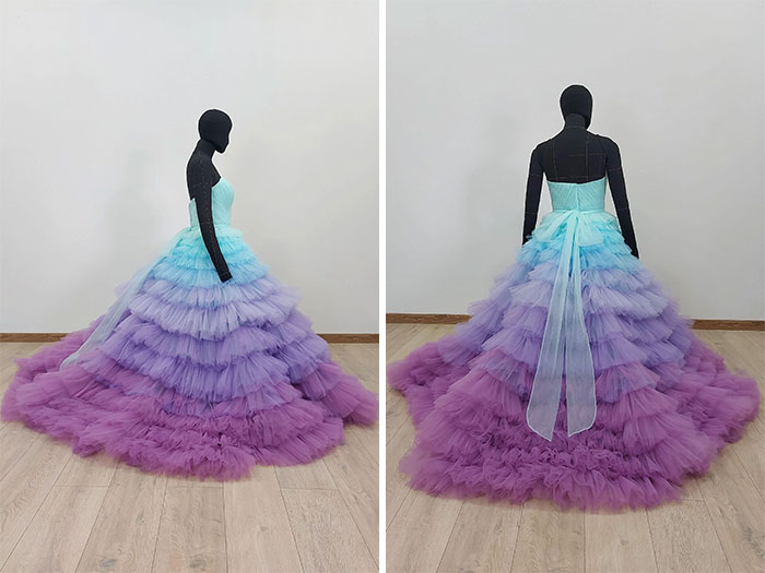Mi vestido hecho a mano. Por favor, califiquen mi trabajo