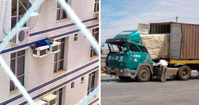 30 Ejemplos terribles de seguridad laboral, compartidos en este grupo online (nuevas fotos)