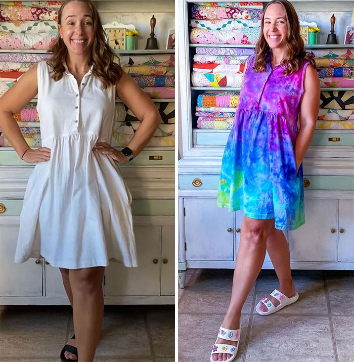 Woman Modifies Old Thrift Store Clothes To Create New Outfits And Here Are 25 Of Her Best Works (New Pics)
