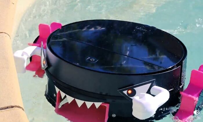 Construí un limpiador de piscina a partir de una Roomba