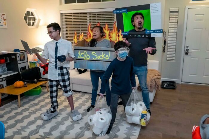 Disfraz familiar para Halloween 2020