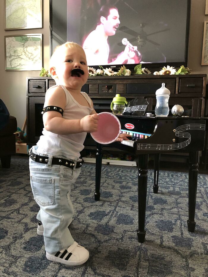 Mi hijo fue Freddie Mercury en Halloween