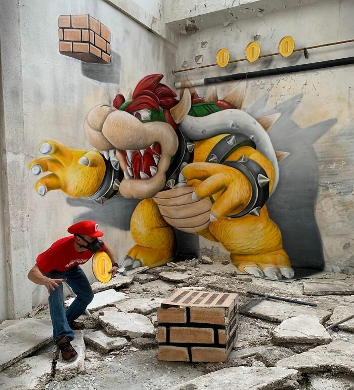 French Street Artist Paints 3D Creature Graffiti And It’s Not For The Faint Of Heart (30 New Pics)