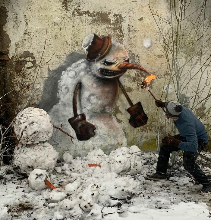 French Street Artist Paints 3D Creature Graffiti And It’s Not For The Faint Of Heart (30 New Pics)