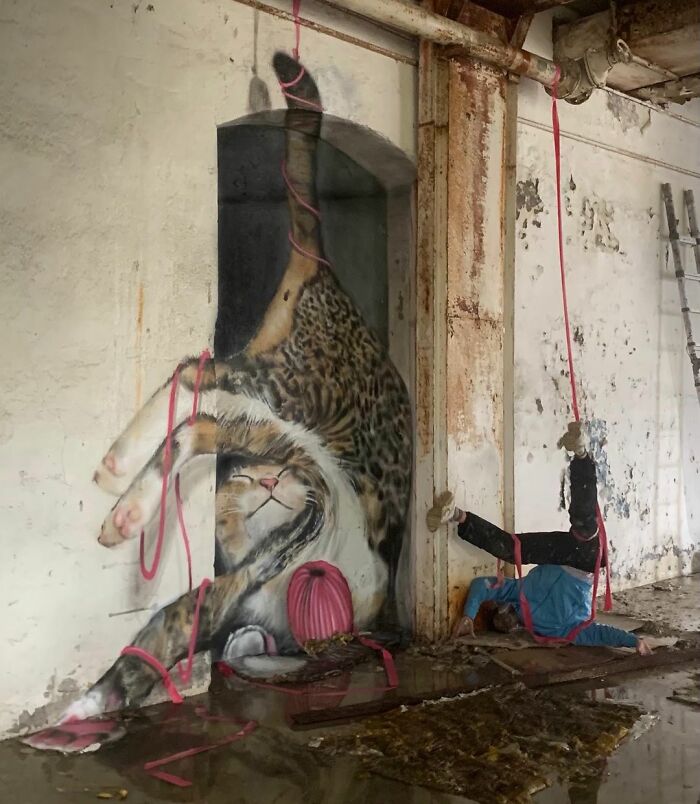 French Street Artist Paints 3D Creature Graffiti And It’s Not For The Faint Of Heart (30 New Pics)