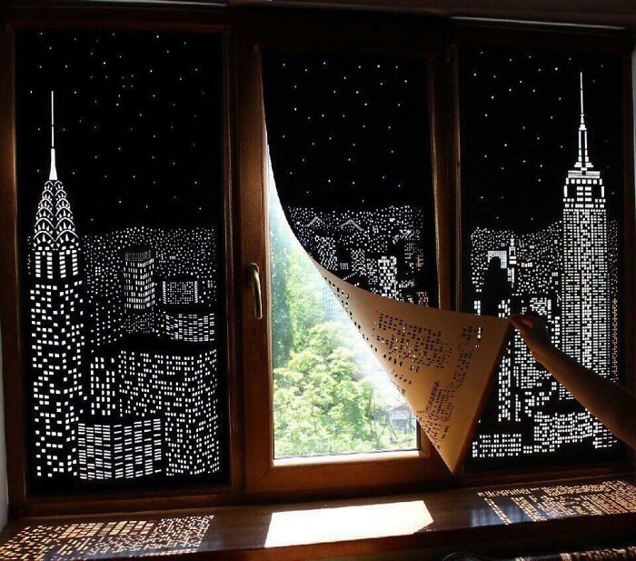 Impresionantes cortinas negras