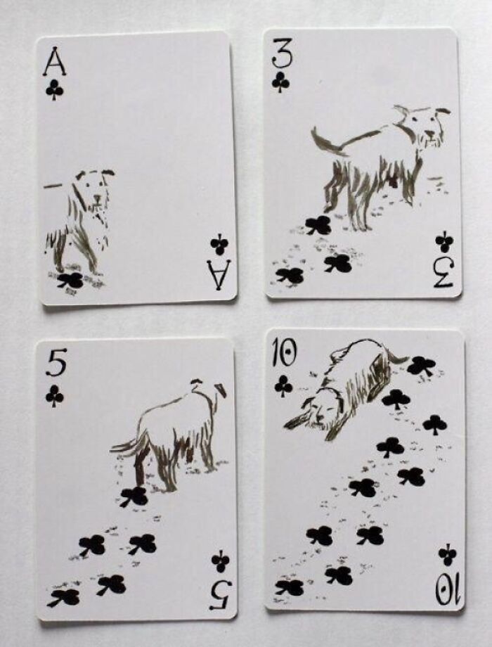 Estos naipes con temática de perros