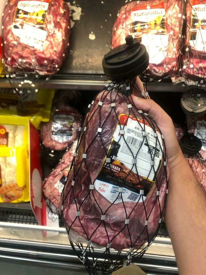 La carne a la venta ahora lleva una alarma antirrobo 