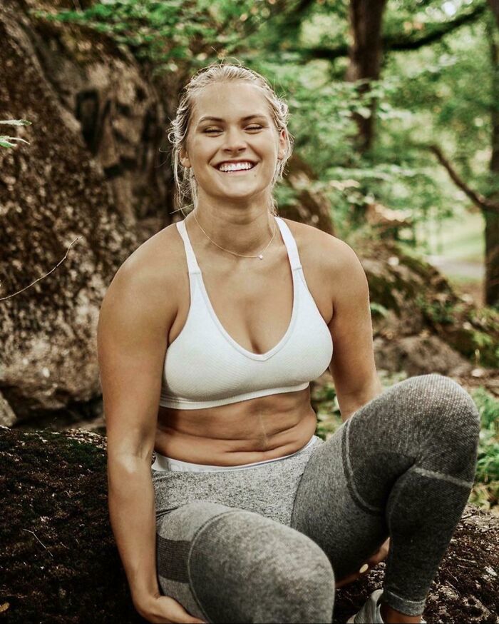 Ella nunca edita su cuerpo y se ve increíble