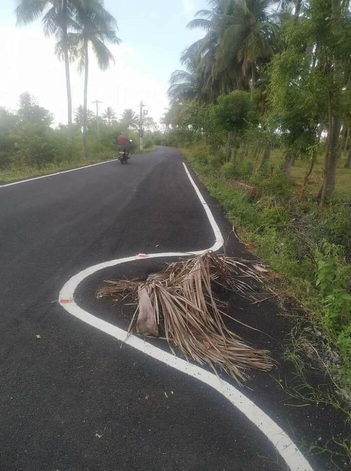 Terminé de pintar la carretera, jefe