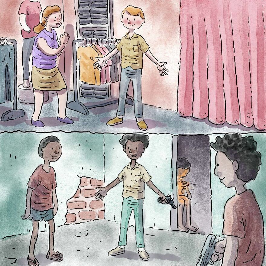 Este artista cuenta en 5 cómics historias desgarradoras sobre los problemas de la sociedad sin usar ni una palabra