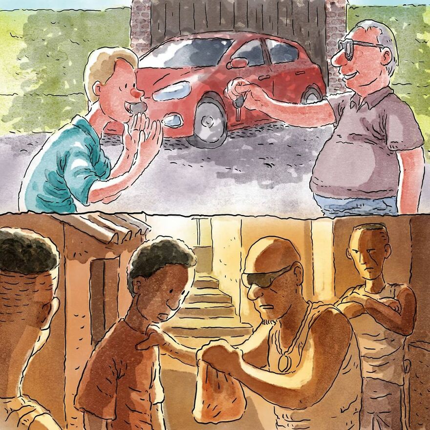 Este artista cuenta en 5 cómics historias desgarradoras sobre los problemas de la sociedad sin usar ni una palabra
