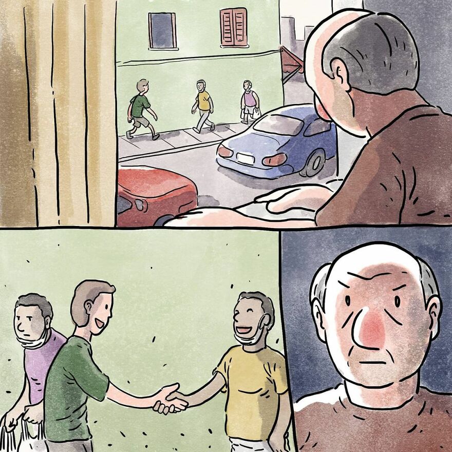 Este artista cuenta en 5 cómics historias desgarradoras sobre los problemas de la sociedad sin usar ni una palabra