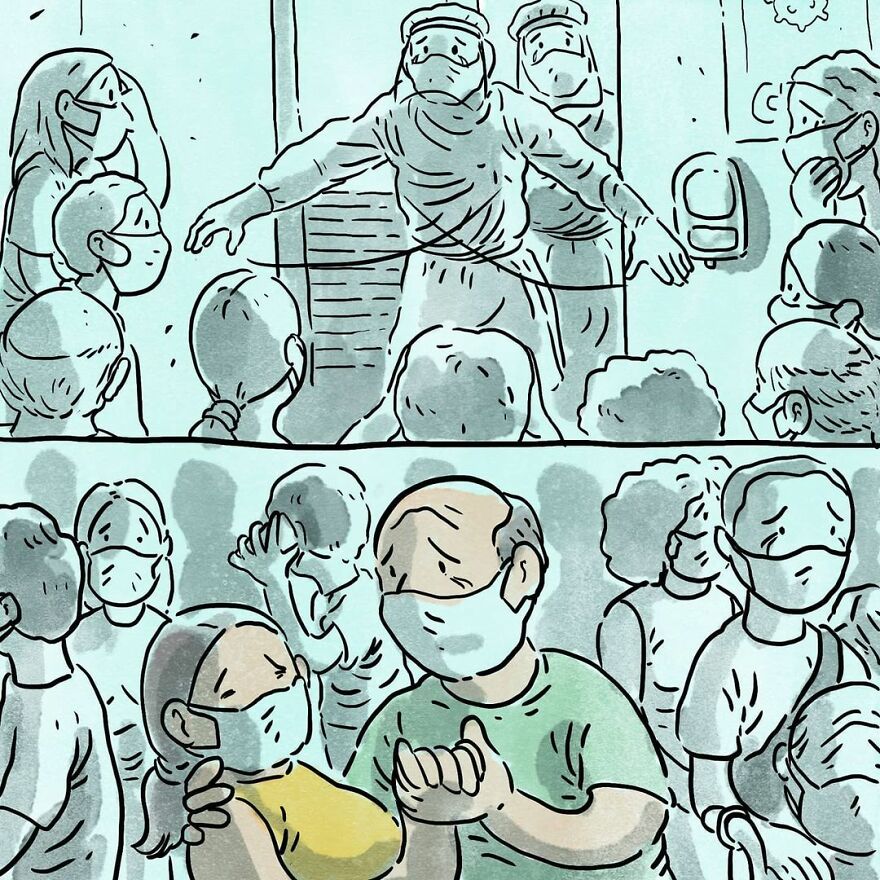 Este artista cuenta en 5 cómics historias desgarradoras sobre los problemas de la sociedad sin usar ni una palabra