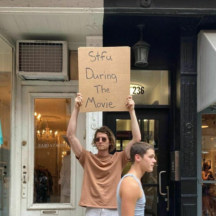 Dude Keeps Protesting Annoying Everyday Things With Funny Signs (30 New Pics)