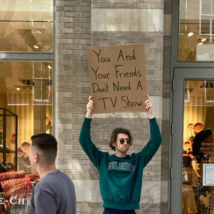 Dude Keeps Protesting Annoying Everyday Things With Funny Signs (30 New Pics)
