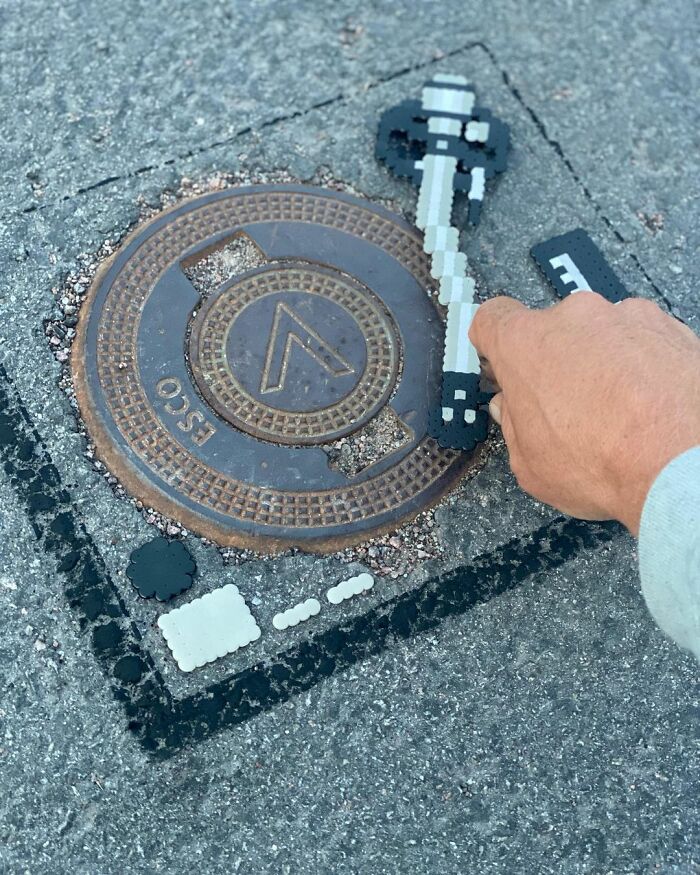 Artist 'Vandalizes' The Streets With His Fun And Unique Pixel Art (30 Pics)